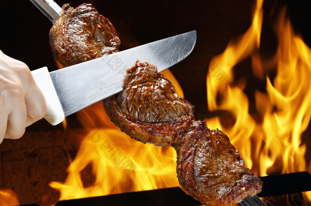 Picanha，巴西传统<strong>烧烤</strong>.