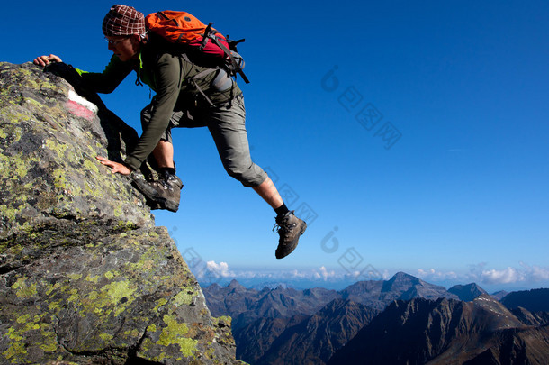 令人兴奋的登山