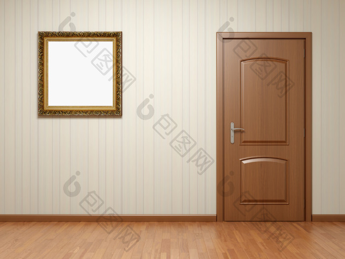 空房间门和框架图片-包图网企业站