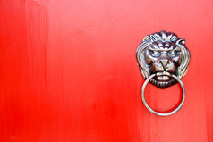 红门上的狮子门环