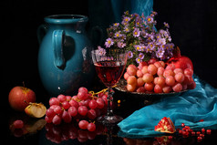 红酒和水果