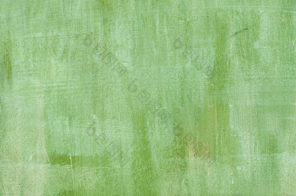画油画<strong>涂抹</strong>背景的微妙的绿色手绘画笔描边