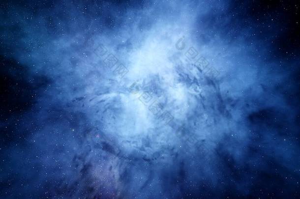 星云和星系科幻小说壁纸深空之美宇宙中数十亿个星系宇宙艺术背景3D渲染