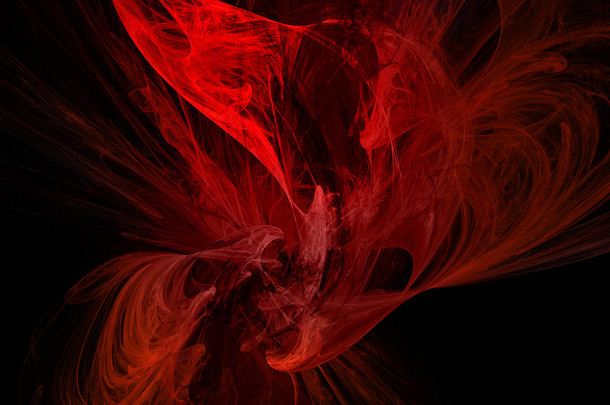 红色炫彩幻想背景抽象图