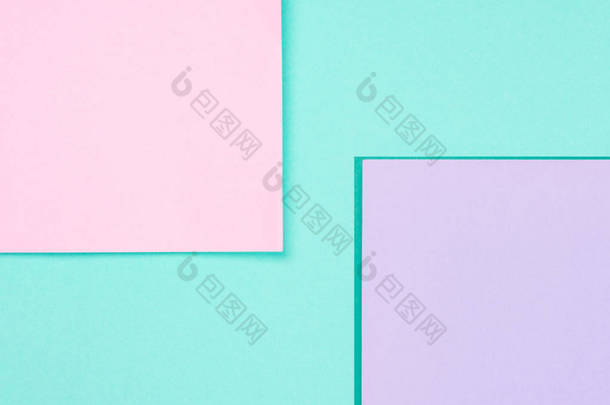 简单的现代蓝色, <strong>粉红</strong>色和紫色抽象的背景与复制空间