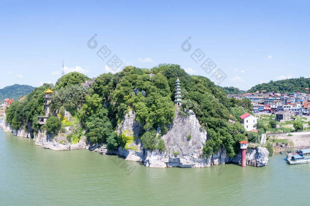 石钟山风景区, 位于长江与鄱阳湖交汇处, <strong>江西</strong>, 中国