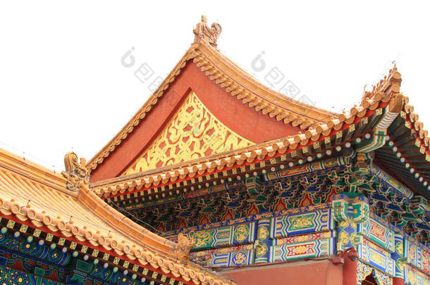 中国房屋屋顶照片.