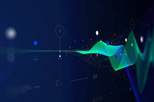 大数据流未来主义信息图形业务<strong>分析</strong>