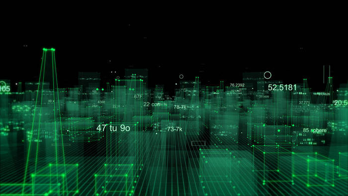 从网络空间的数据、信息空间中的信息存储来抽象技术数字城市