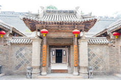 山西中国-2015 年 8 月 29 日︰ Dayuan(Folk Museum) 谷城。山西省临汾市著名的历史古迹.
