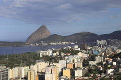 巴西里约热内卢海岸壮观的鸟瞰图