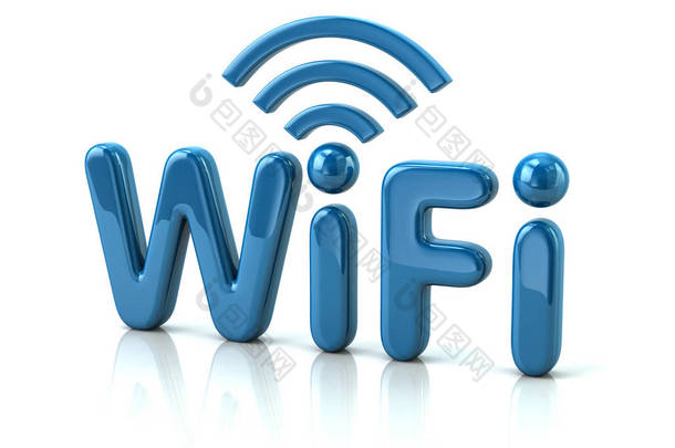 蓝色字母 Wifi