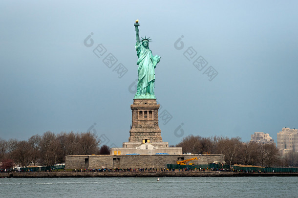 自由女神像。纽约美国.