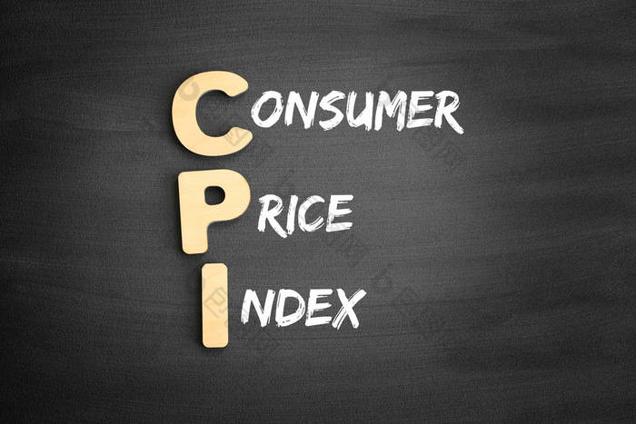 木制字母表构建"Cpi"一词