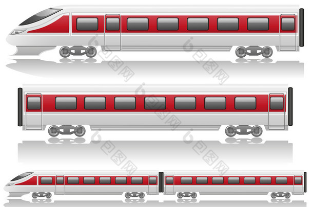 <strong>高速列车</strong>机车和马车图