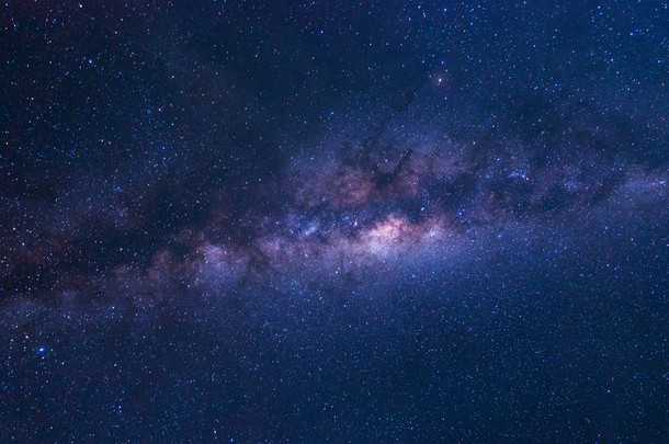 多彩空间拍摄的银河系恒星和宇宙尘埃