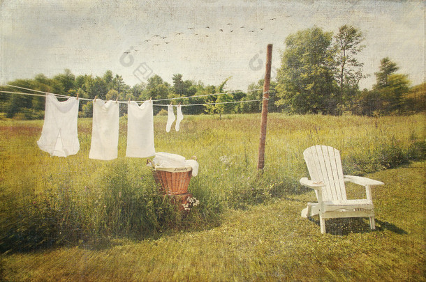 白色棉衣服干燥洗行上
