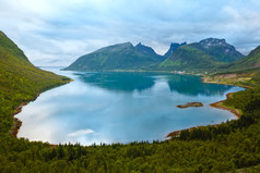 夏天 Ersfjord 夜景 (挪威、 豪华四人).