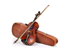 古董小提琴案例和小提琴