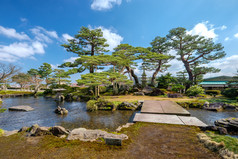 典型的日式花园