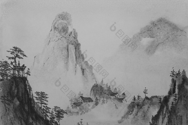 中国绘画山