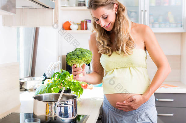 孕妇吃健康显示蔬菜