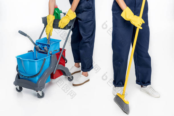 清洁工人用清洗设备