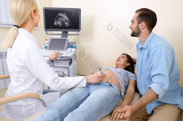 年轻怀孕夫妇接受<strong>超声</strong>检查的临床观察