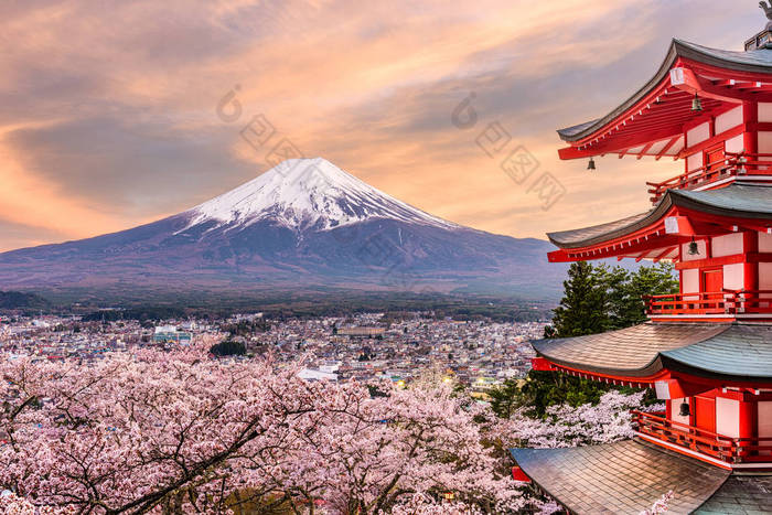 吉田, 日本在 Chureito 塔 