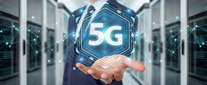 商家使用5g 网络接口3d 渲染