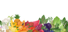 吃彩虹的水果和蔬菜信息图