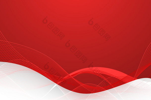 抽象的红色背景与行矢量图