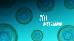 宏观细胞生物学的现实背景，显微镜下的病毒或微生物，细胞科学的载体医学说明.