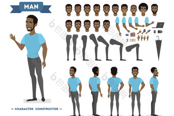 非裔美国人的动画字符集
