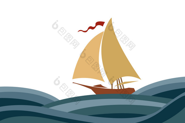 海帆船 