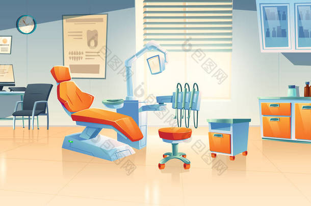 牙科医生办公室，诊所的口腔科