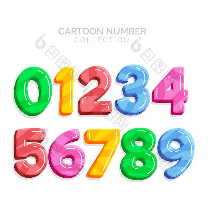 动画片孩子数字为生日周年纪念图片-包图网企业站
