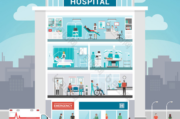 医院和医疗信息图表