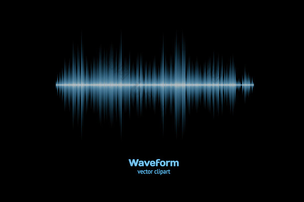 <strong>锋利</strong>的酷蓝色波形