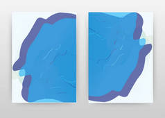 蓝色概念抽象设计年度报告，小册子，传单, 
