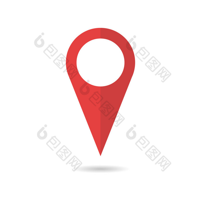 红地球别针作为标志地理定位和导航图片-包图网企业站