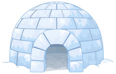 冰蓝色冰屋