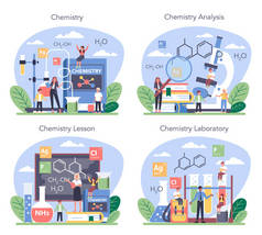 化学学习概念集.化学课。科学实验