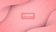 粉红色的抽象液体背景.现代形状概念.