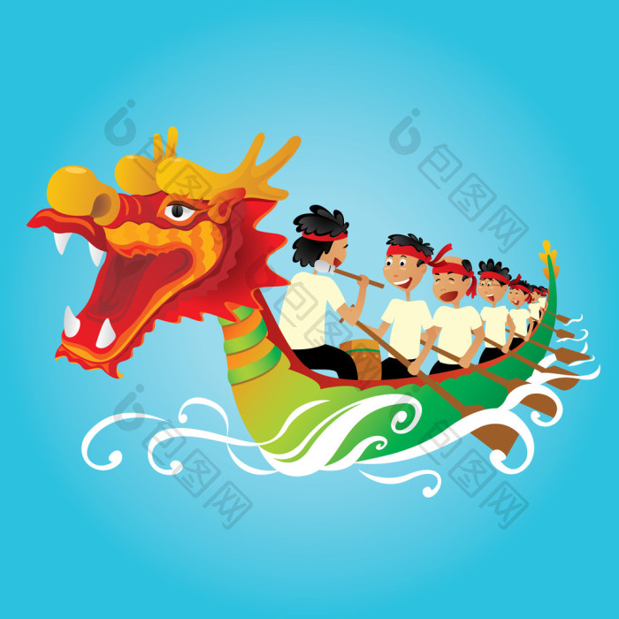 中国龙船竞争图图片-包图网企业站