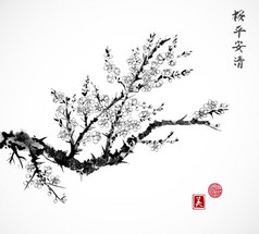 东方樱花樱花树 