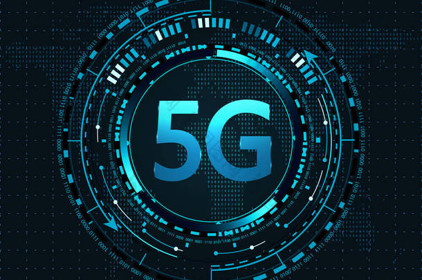 5g 全新<strong>无线</strong>高速互联网连接和 Wi-Fi。插图