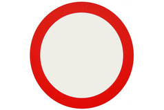 红色圆圈符号