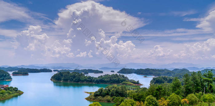 千岛湖秀丽的风景