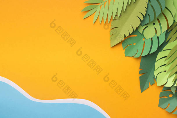 夏季创意壁纸与热带度假胜地靠近水